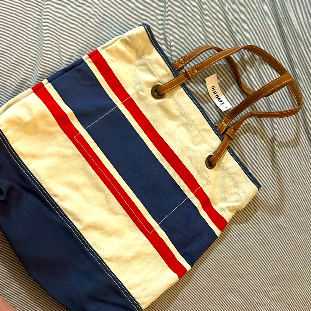 Striped hobo/tote